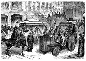 Images Dated 6th October 2015: Antique illustration of steam and gas vehicles