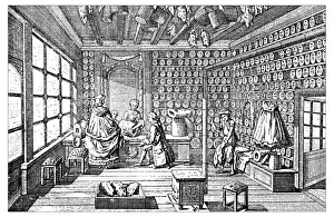 Antique illustration of store