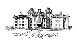 Lawrence, Kansas Antique Photograph Gallery: Antique illustration of USA: Lawrence, Kansas - University of Kansas