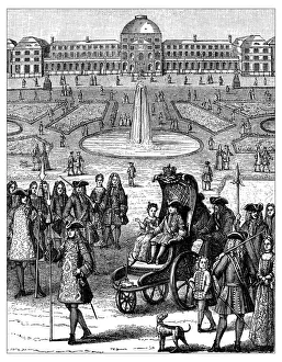 Images Dated 23rd March 2016: Antique Illustration of Young Louis XV