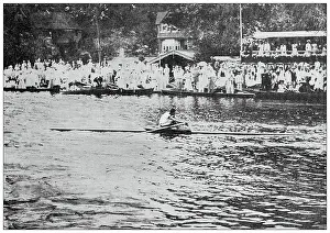 Antique image from British magazine: Henley rowing competition