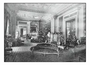 Antique London's photographs: Drawing room in Marlborough House