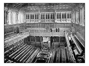 Palace of Westminster Gallery: Antique Londons photographs: Interior of the House of Commons