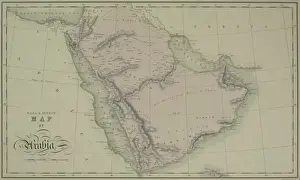 Latitude Prints: Antique map of Arabia
