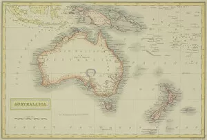 Island Of Borneo Gallery: Antique map of Australasia