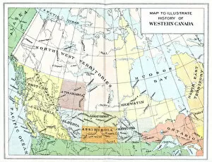 Images Dated 22nd May 2018: Antique Map of Canada - 19th Century