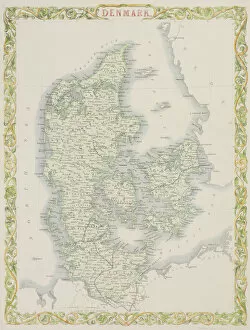 Images Dated 27th April 2006: Antique map of Denmark