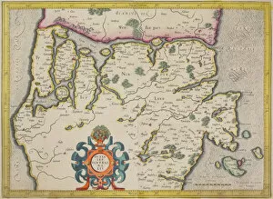 Antique map of Denmark and vicinity