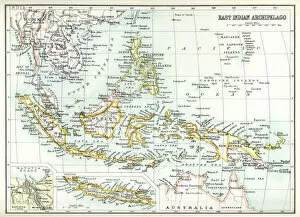Images Dated 22nd May 2018: Antique map of East Indian Archipelago