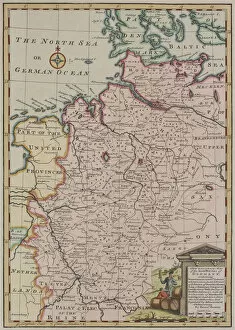 Netherlands Collection: Antique map of Germany