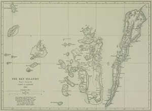 Antique map of the Key Islands