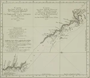Title Prints: Antique map of New South Wales in Australia