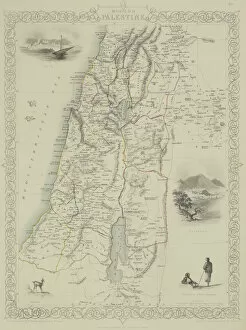 Antique map of Palestine