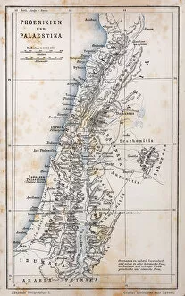 Images Dated 11th August 2017: Antique map of Palestine and Phoenicia