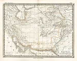 Historical Geopolitical Location Collection: Antique Map of the Persian Empire