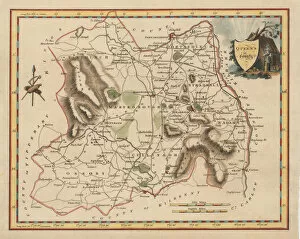 Images Dated 15th April 2014: Antique map of Queens County Ireland