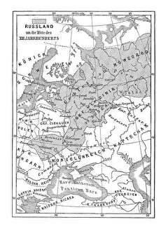 Antique Map of Russia