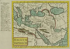 Antique map of the Turkish Empire