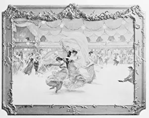 Skater Prints: Antique photo of paintings: Ice skating