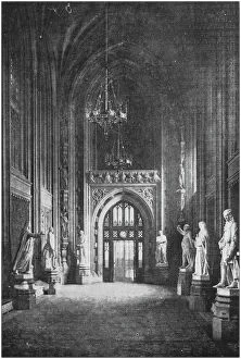 Palace of Westminster Collection: Antique photo: St Stephens Hall
