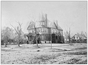 Lawrence, Kansas Antique Photograph Gallery: Antique photograph from Lawrence, Kansas, in 1898: House