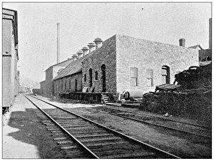 Lawrence, Kansas Antique Photograph Gallery: Antique photograph from Lawrence, Kansas, in 1898: Paper mill