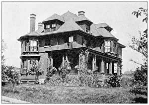 Lawrence, Kansas Antique Photograph Gallery: Antique photograph from Lawrence, Kansas, in 1898: University of Kansas, Chancellors Residence