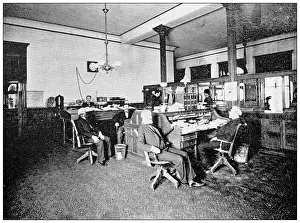 Watkins Prints: Antique photograph from Lawrence, Kansas, in 1898: Watkins National Bank Building