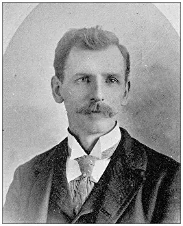 Postmaster Prints: Antique photograph from Lawrence, Kansas, in 1898: John P Nace, Assistant Postmaster