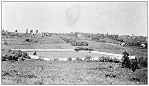 Antique photograph from Lawrence, Kansas, in 1898: University of Kansas, McCook Athletic Field