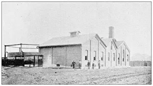 Antique photograph from Lawrence, Kansas, in 1898: Gas Plant
