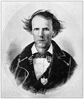 Lawrence, Kansas Antique Photograph Gallery: Antique photograph from Lawrence, Kansas, in 1898: James H Lane, First Senator from Kansas