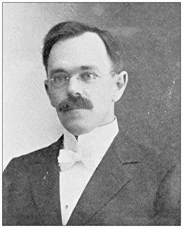 Lawrence, Kansas Antique Photograph Gallery: Antique photograph from Lawrence, Kansas, in 1898: J E Peairs, County Superintendent