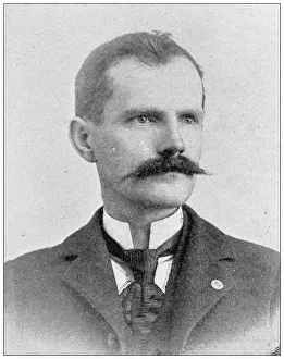 Lawrence, Kansas Antique Photograph Gallery: Antique photograph from Lawrence, Kansas, in 1898: Chas H Tucker, Clerk District Court