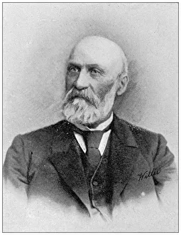 Lawrence, Kansas Antique Photograph Gallery: Antique photograph from Lawrence, Kansas, in 1898: Charles Robinson, First Governor of Kansas