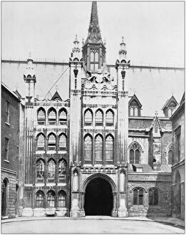 Images Dated 9th November 2017: Antique photograph of London: The Guildhall