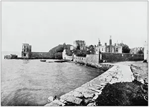 Antique photograph of seaside towns of Great Britain and Ireland: Branksea Island