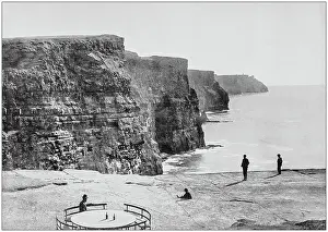 Prints of Antique photograph of seaside towns of Great Britain and Ireland: Cliffs of Moher The Great British Seaside Prints: Antique photograph of seaside towns of Great Britain and Ireland: Cliffs of Moher