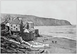 Prints of Antique photograph of seaside towns of Great Britain and Ireland: Robin Hood's Bay The Great British Seaside Prints: Antique photograph of seaside towns of Great Britain and Ireland: Robin Hood's Bay