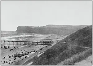 Prints of Antique photograph of seaside towns of Great Britain and Ireland: Saltburn The Great British Seaside Prints: Antique photograph of seaside towns of Great Britain and Ireland: Saltburn