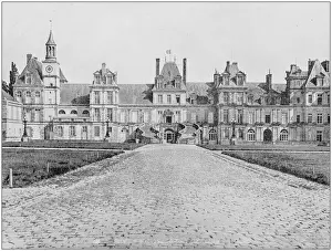 Royal Palace Prints: Antique photograph of Worlds famous sites: Royal Palace, Fontainebleau, France