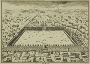 Iran Collection: Antique print of plans for town of Isfahan in Iran