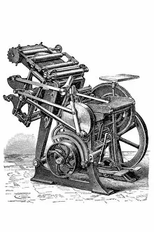 Business Finance And Industry Collection: Antique printing press