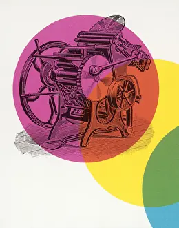 Illu Prints: Antique Printing Press