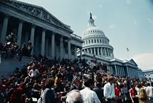 Antiwar Protesters Demonstrating at Capitol