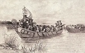 New World Prints: Antoine Laumet de La Mothe Commanding Seamen