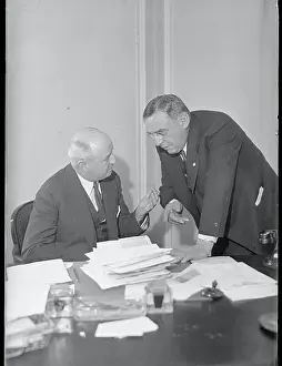 Anton J Prints: Anton Cermak Talking with James A. Farley