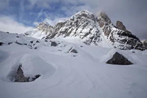 Antonispitze peak and Eisengabelspitze peak, Dolomites, South Tyrol, Italy, Europe Antonispitze peak and Eisengabelspitze peak, Dolomites, South Tyrol, Italy, Europe