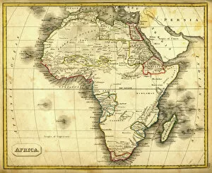 Images Dated 19th November 2010: Antquie Map of Africa