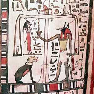 Religious Prints: Anubis Weighing The Heart